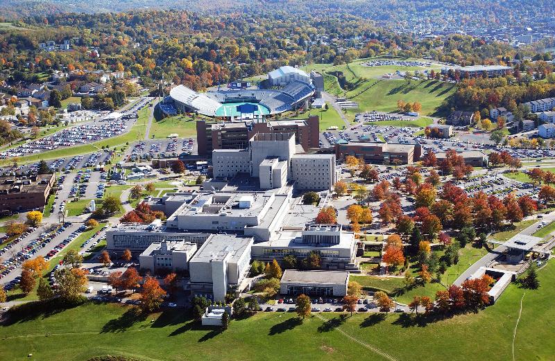 Medical Center campus and Mountaineer Field