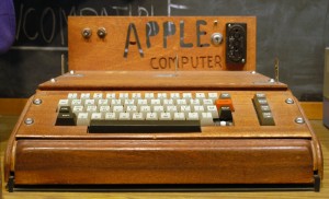 The first Apple Computer. From Wikimedia.