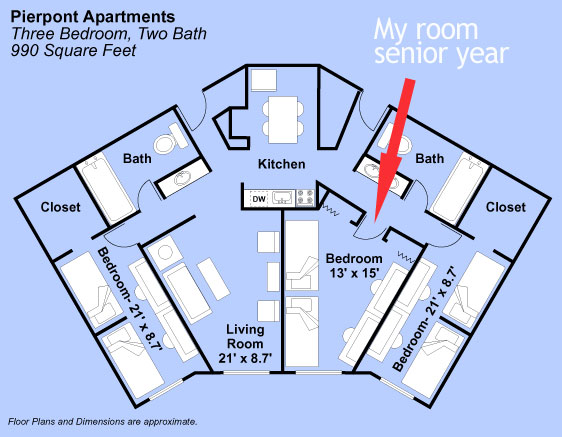 Pierpont House Floor Plan - My Senior Year Apartment