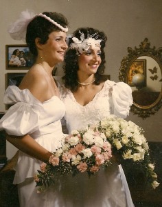 Me and Mona on her wedding day