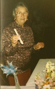 Nana and her 75th Birthday cake