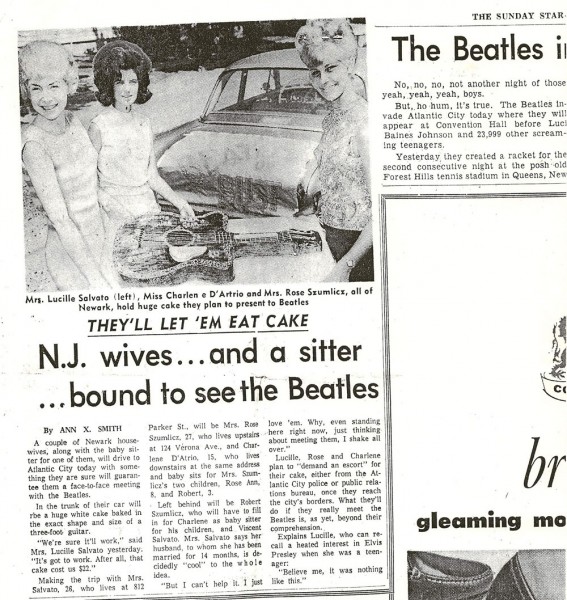 Article - "N.J. Wives...and a sitter...bound to see the Beatles"