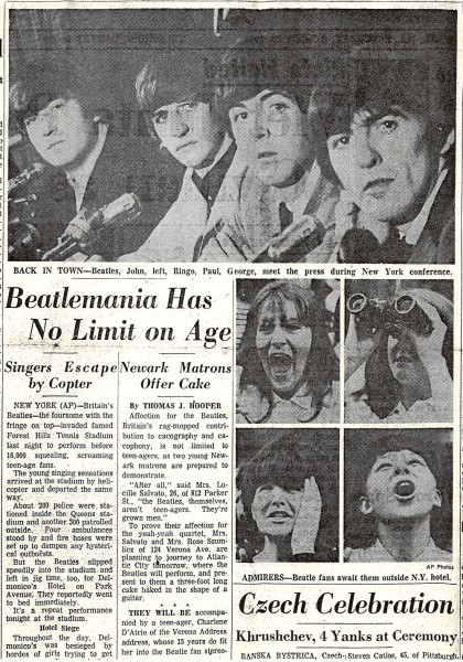 Article - "Beatlemania Has No Limit on Age"