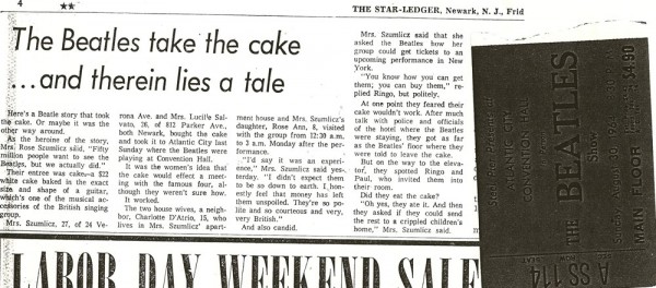 Article - "The Beatles Take the Cake"