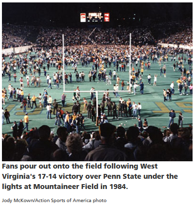 WVU 17, Penn State 14 1984