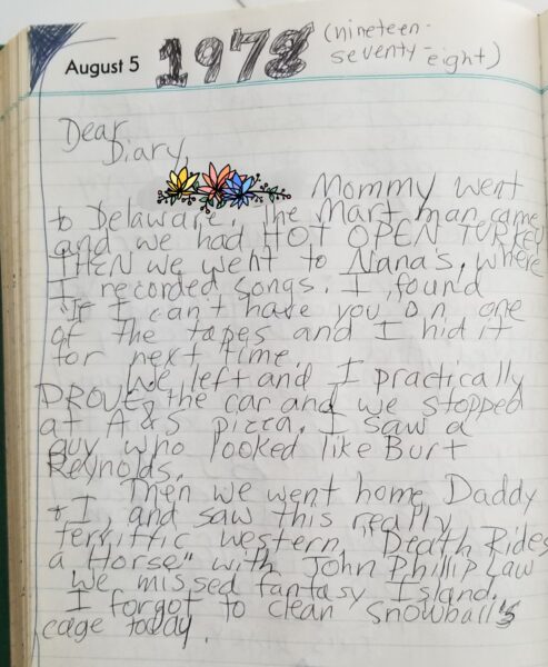 First Diary Entry